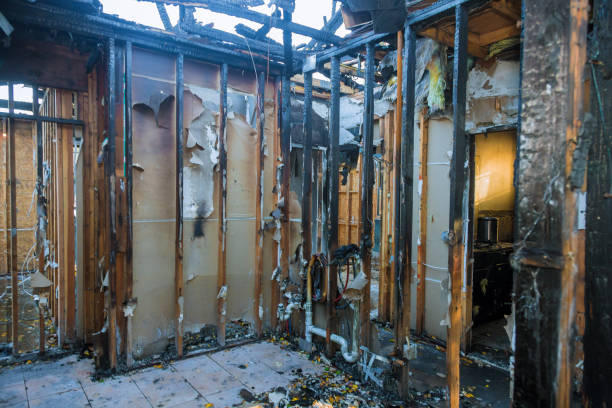 Professional Emergency Fire Cleanup technician working in Wendell, NC